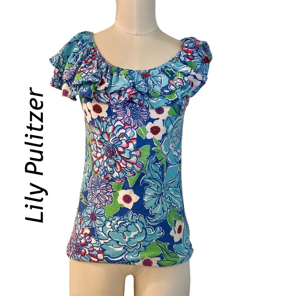 Lily Pulitzer floral sleeveless top